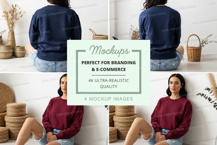 Casual sweatshirt mockup