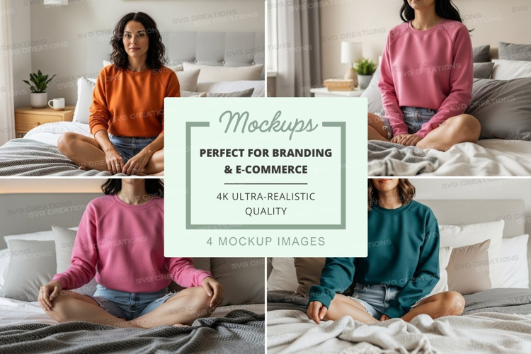 Family meditation mockup