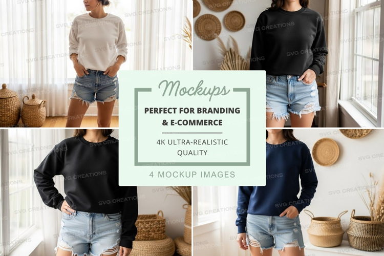 Casual summer outfits mockup
