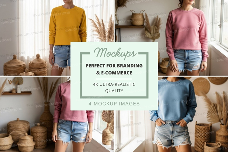 Casual summer outfits mockup