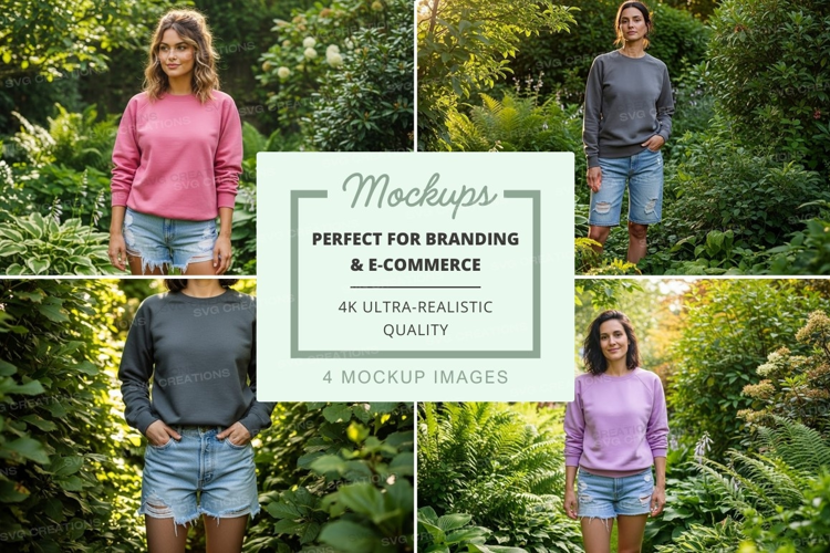 Group in garden mockup