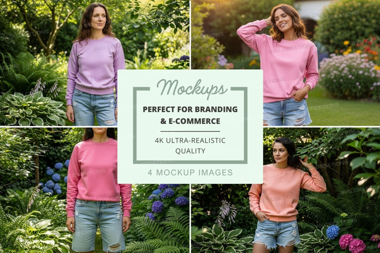Garden fashion mockup