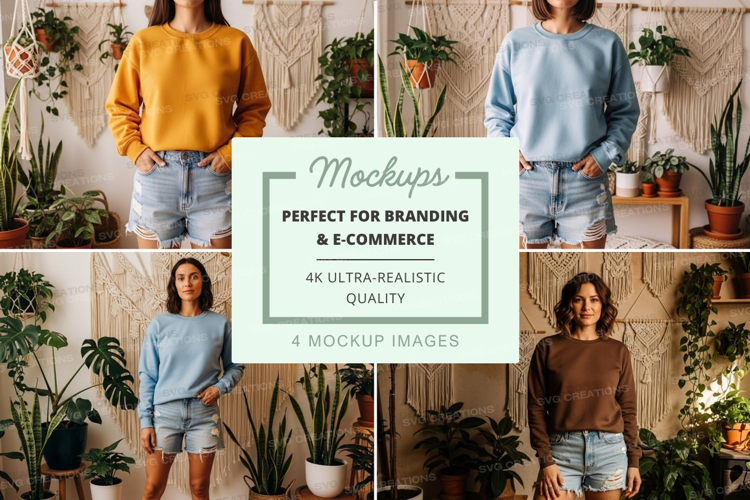 Casual summer outfits mockup