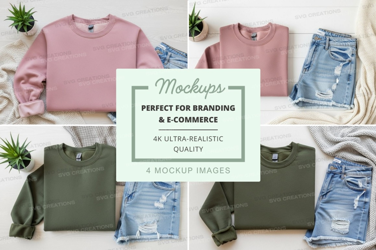 Casual outfit mockup