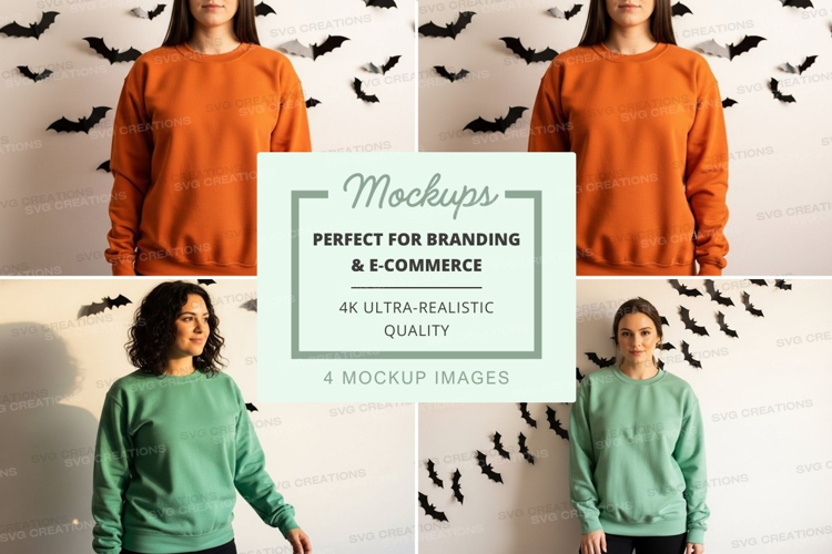 Halloween sweatshirts mockup