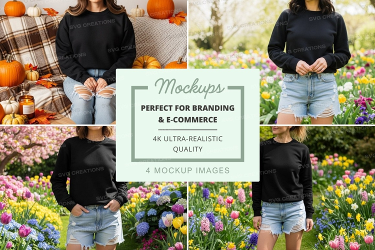 Autumn and spring fashion mockup