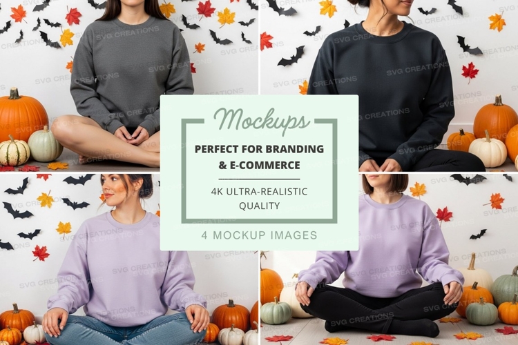Autumn meditation mockup