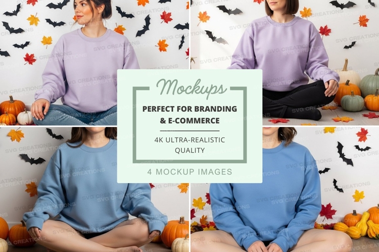 Autumn meditation mockup