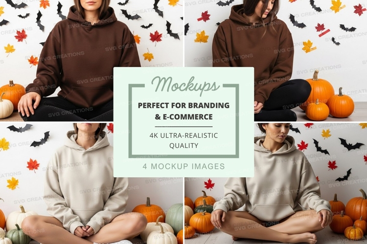 Autumn meditation mockup