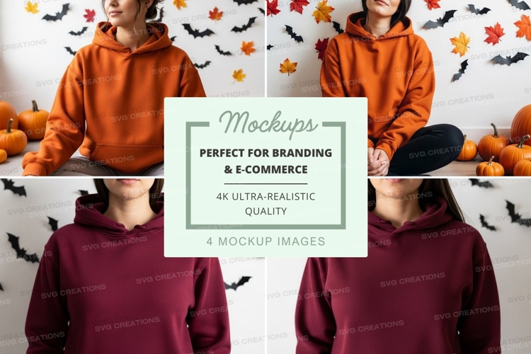 Halloween hoodie mockup