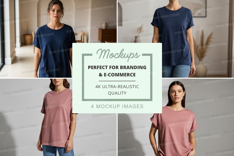 Casual t-shirt mockup