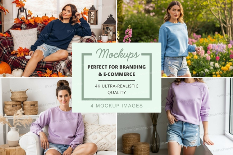 Autumn fashion mockup