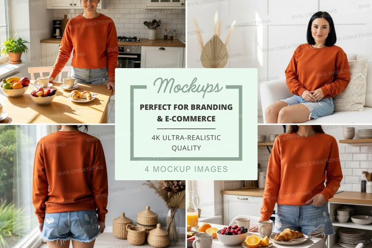 Cozy kitchen mockup