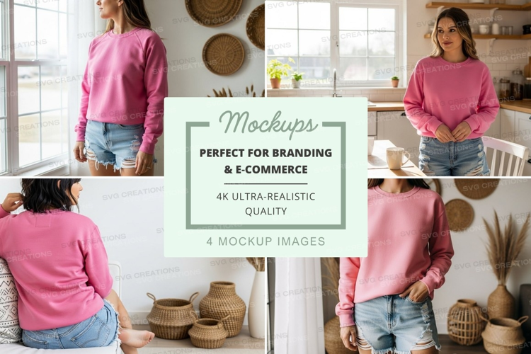Casual kitchen mockup