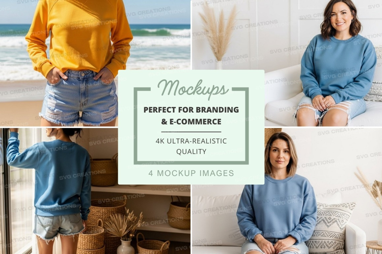 Beachside relaxation mockup