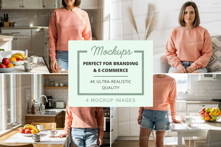 Casual kitchen wear mockup