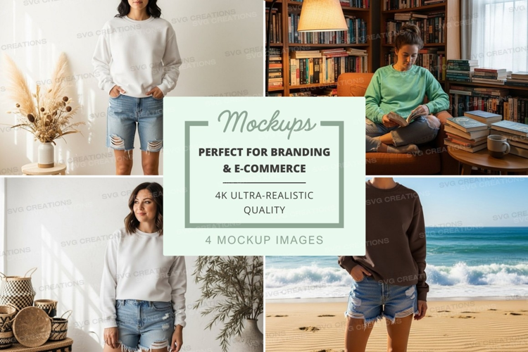 Casual outfits mockup