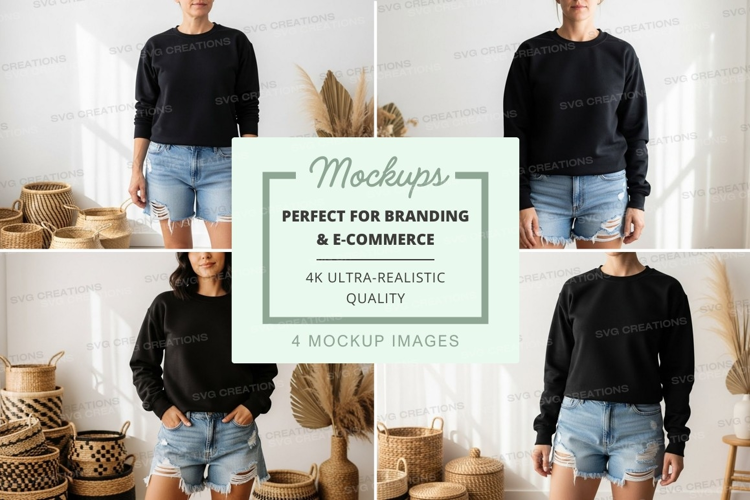 Casual summer outfit mockup