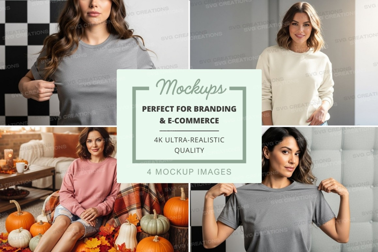 Casual sweaters mockup
