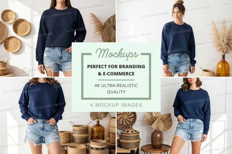 Casual summer outfit mockup