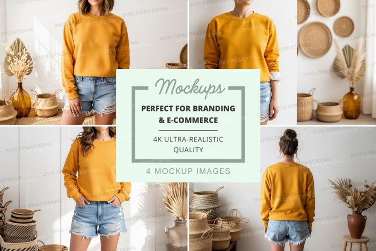 Casual summer outfit mockup
