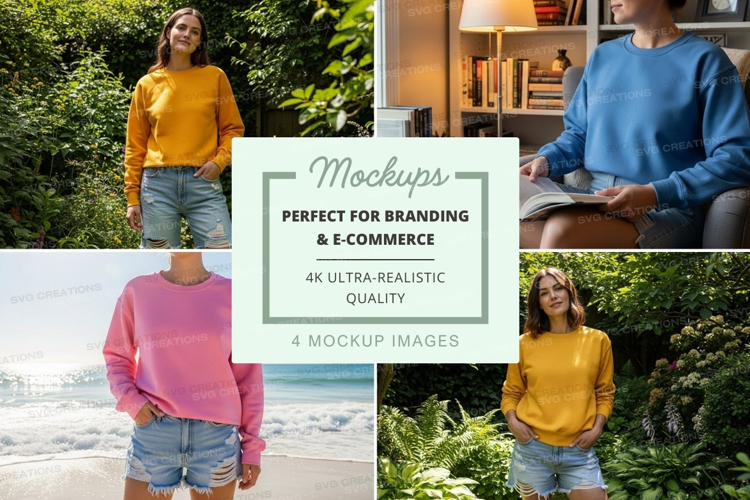 Casual summer outfits mockup