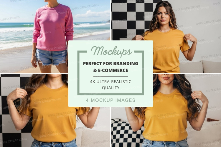 Beach fashion mockup
