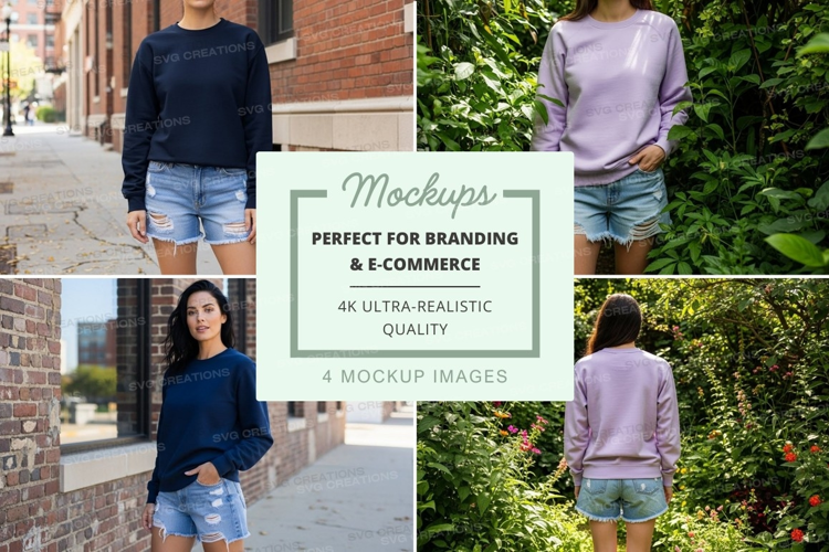 Casual summer outfits mockup