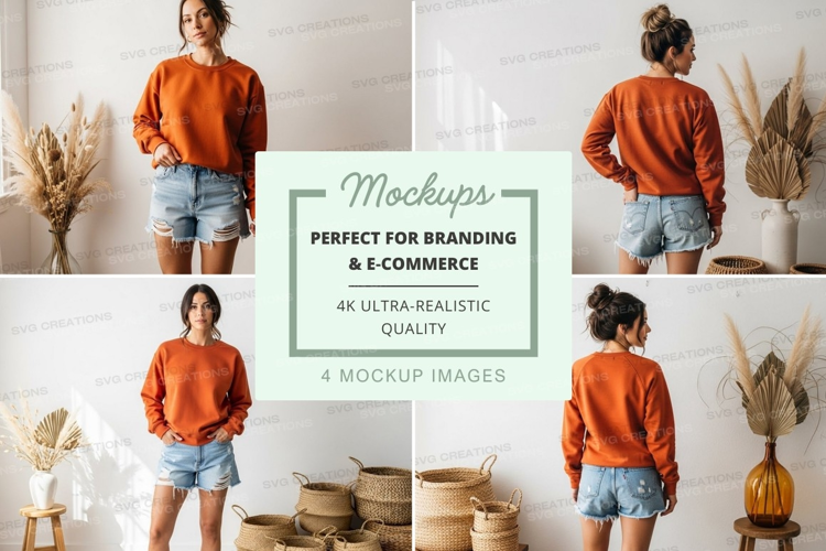 Casual summer outfit mockup