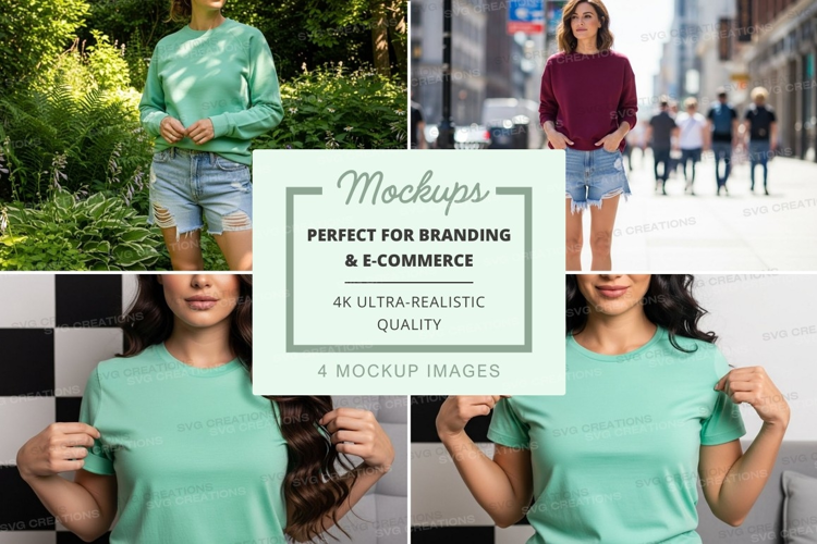 Casual street fashion mockup