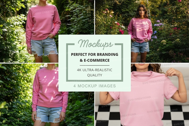 Garden fashion mockup