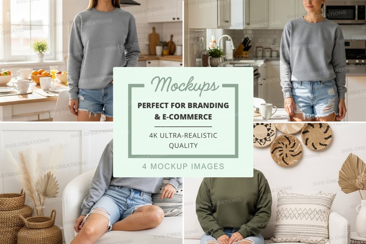 Casual living room mockup