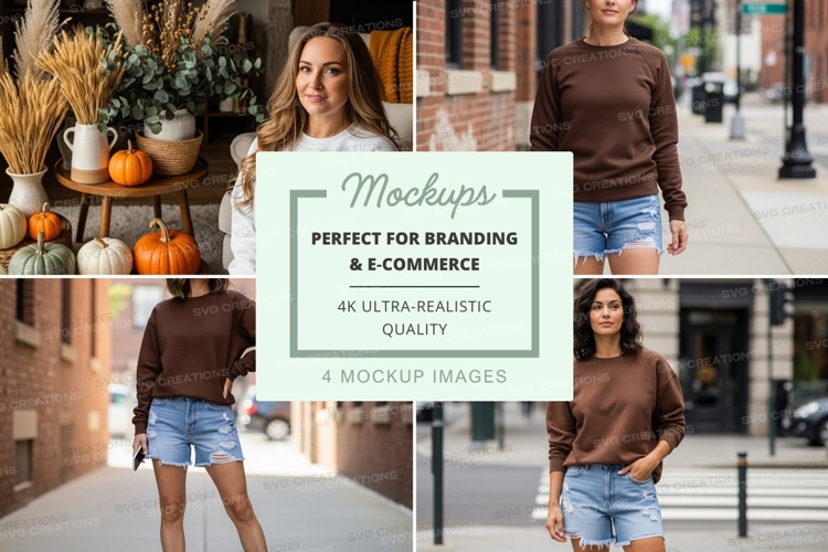Casual autumn fashion mockup