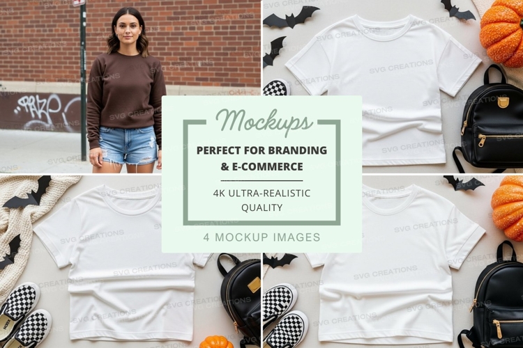 Halloween fashion mockup