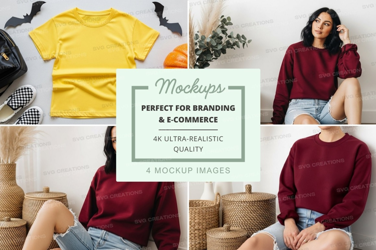 Autumn fashion mockup