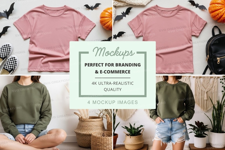 Casual t-shirt mockup