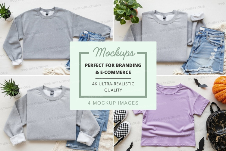 Casual outfit mockup