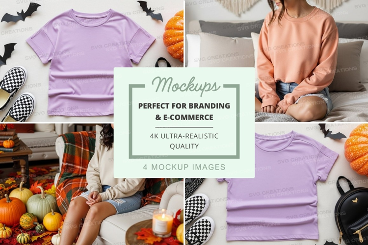 Casual autumn fashion mockup