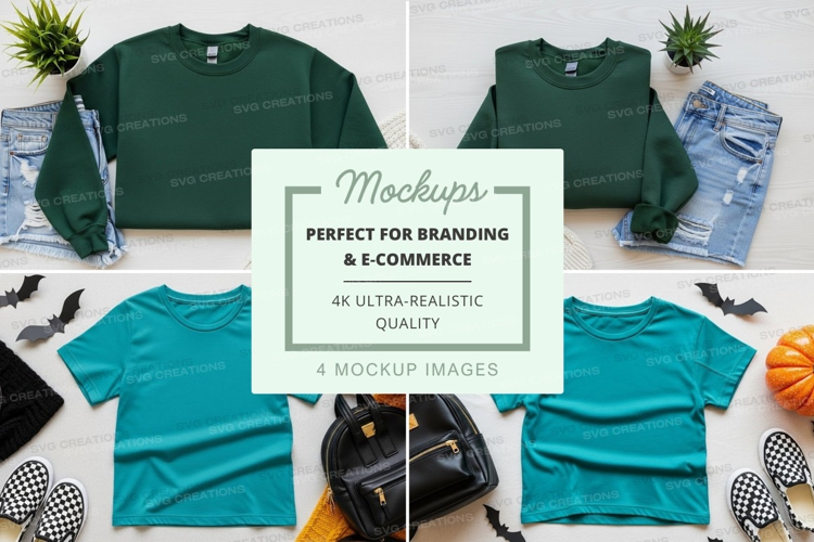 Autumn fashion mockup
