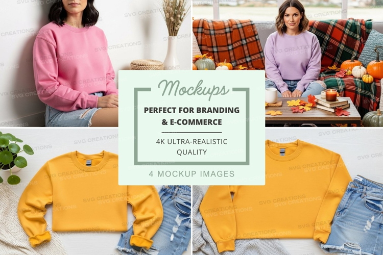 Fall fashion mockup