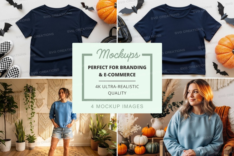 Halloween themed t-shirt mockup