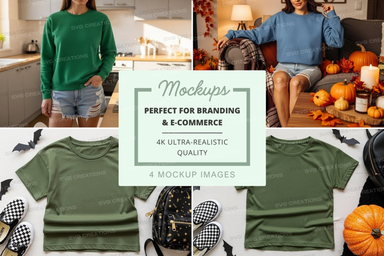 Fall fashion mockup