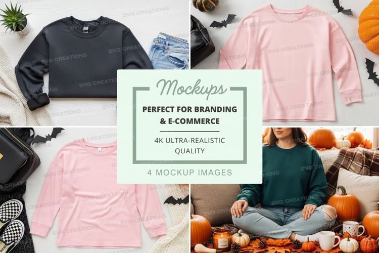 Autumn fashion mockup