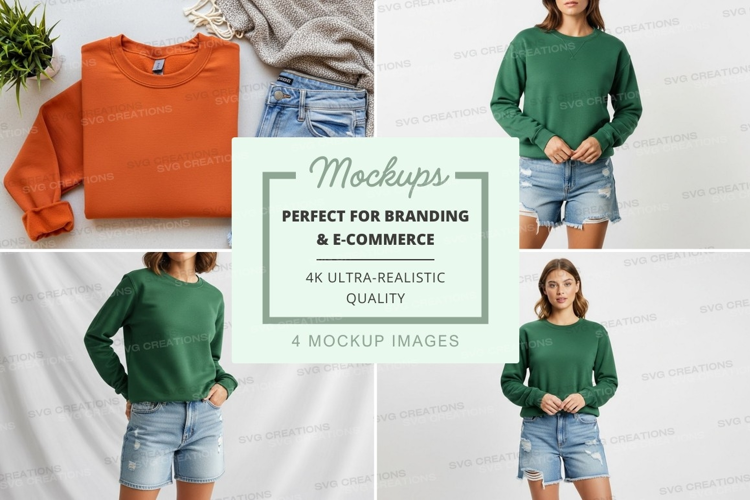 Casual summer outfit mockup