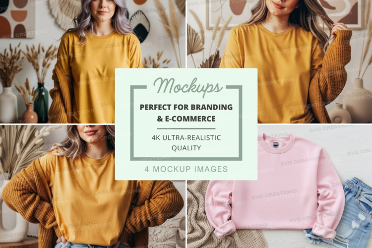 Cozy sweater mockup