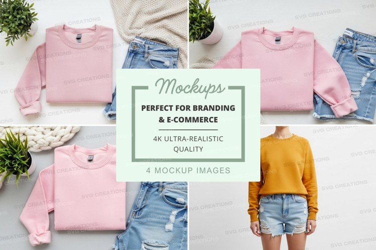 Casual outfit mockup