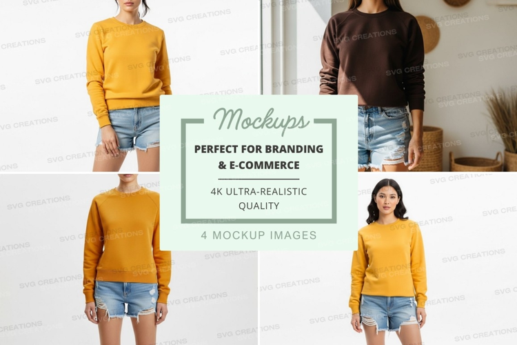 Casual summer outfits mockup