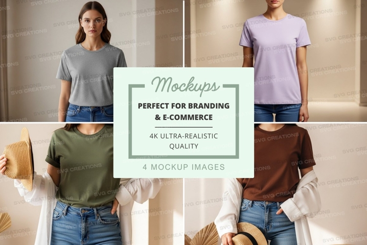 Casual t-shirts mockup