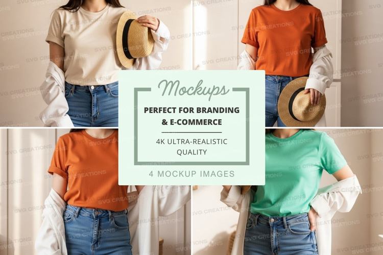 Casual summer attire mockup