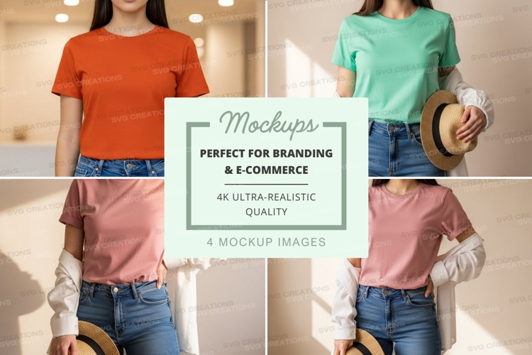 Casual t-shirts mockup